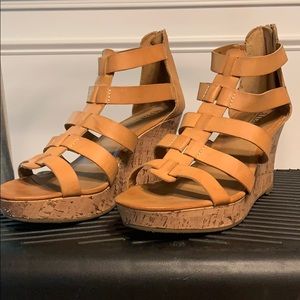 Used- Good condition wedge sandals.